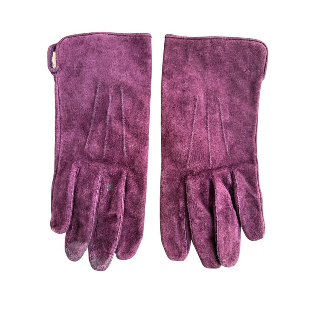 Wilsons Womens Vintage Suede Gloves Thinsulate Lined sz L